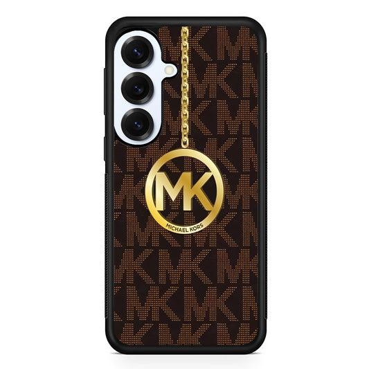 Michael Kors Brown Pattern Samsung Galaxy S25 Plus Case | Slim Rubber Case for Samsung Galaxy S25 Plus