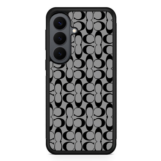 Coach Black Grey Samsung Galaxy S26 Plus Case | Slim Rubber Case for Samsung Galaxy S26 Plus