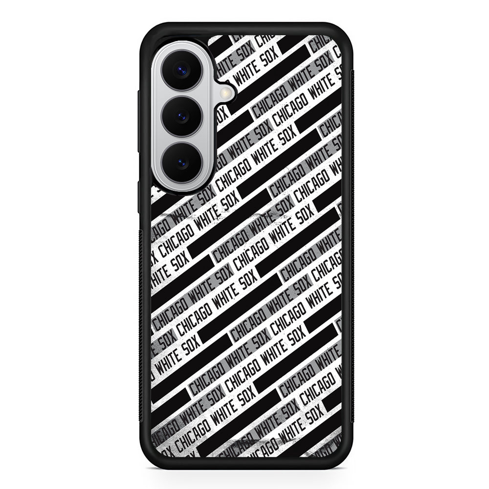 Chicago White Sox Pattern Samsung Galaxy S26 Case | Protective Rubber Cover