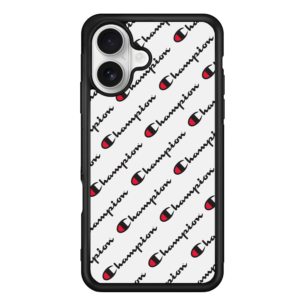 Champion Ebon-Ashgray iPhone 16 Plus Case | Slim Rubber Case for iPhone 16 Plus