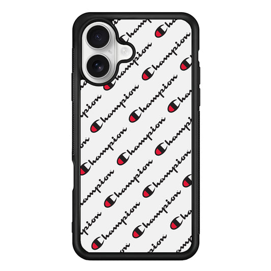Champion Ebon-Ashgray iPhone 16 Plus Case | Slim Rubber Case for iPhone 16 Plus