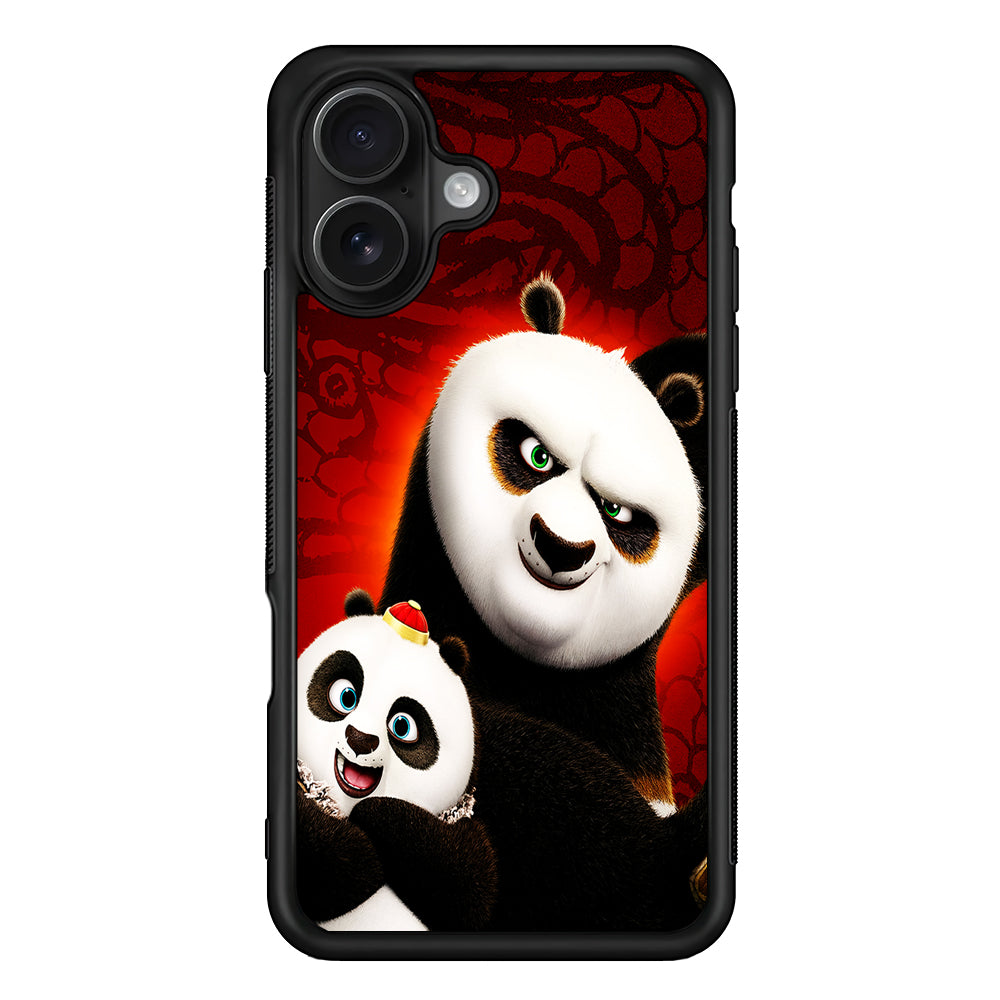 Kung Fu Panda With Baby Po iPhone 16 Case - Oxvistore