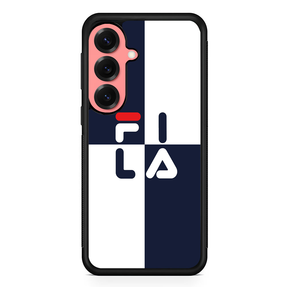Fila Box Word Samsung Galaxy S25 Case | Slim Rubber Case for Samsung Galaxy S25