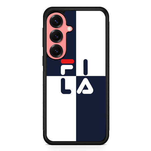 Fila Box Word Samsung Galaxy S25 Case | Slim Rubber Case for Samsung Galaxy S25