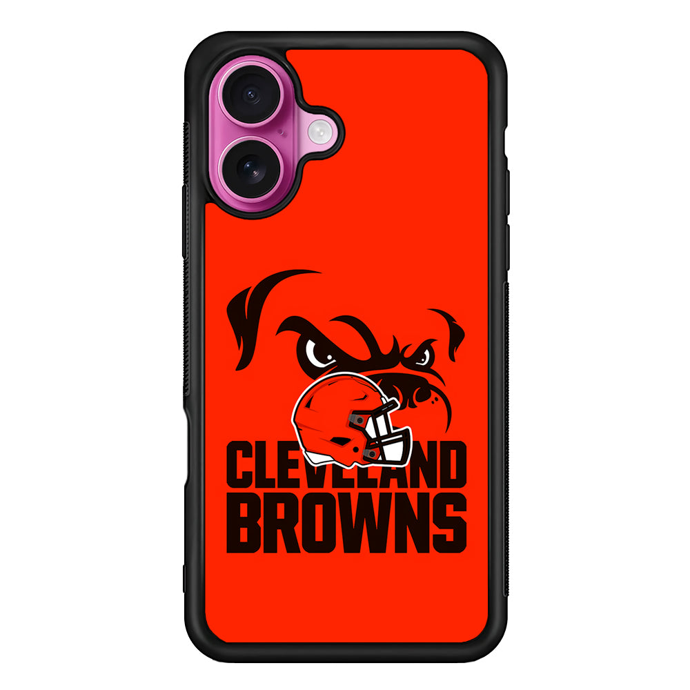Cleveland Browns Helmet iPhone 17 Case | Slim Protective Rubber Phone Cover