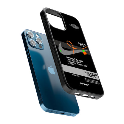 Off White x Nike Air Jordan Black 2D Rubber Phone Case | Durable Phone Case