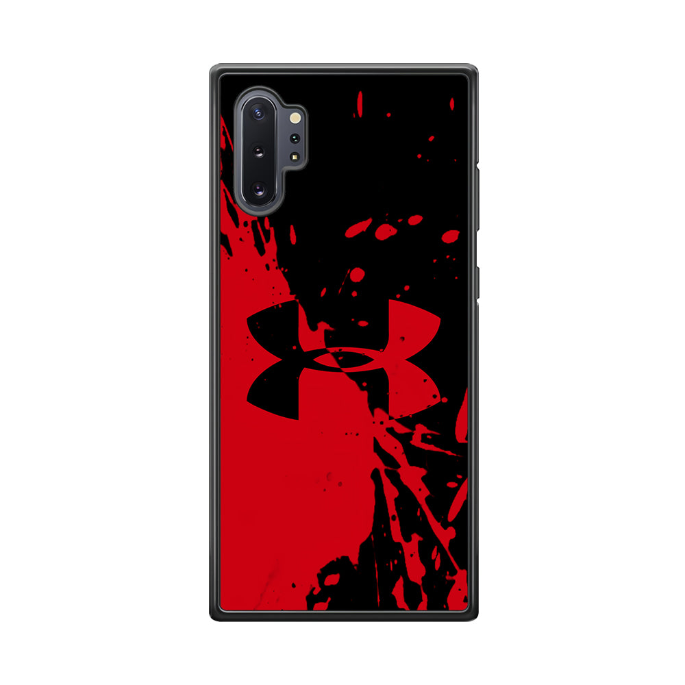 Under Armour Black Red Samsung Galaxy Note 10 Plus Case | Slim Rubber Case for Samsung Galaxy Note 10 Plus