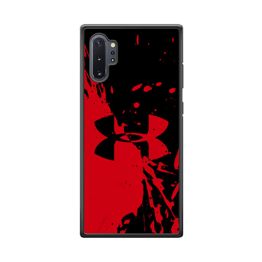 Under Armour Black Red Samsung Galaxy Note 10 Plus Case | Slim Rubber Case for Samsung Galaxy Note 10 Plus