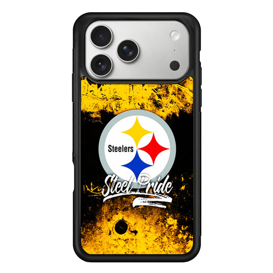 Pittsburgh Steelers Steel Pride iPhone 17 Pro Case | Slim Rubber Case for iPhone 17 Pro