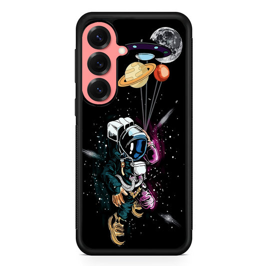 Astronaut UFO Balloon Outer Space Samsung Galaxy S25 Case | Protective Case for Samsung Galaxy S25