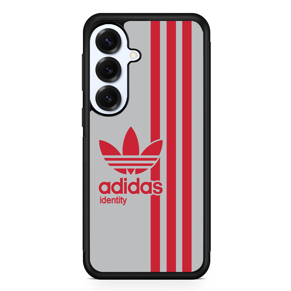 Adidas Red Identity Samsung Galaxy S25 Plus Case | Durable Samsung Galaxy S25 Plus Phone Case