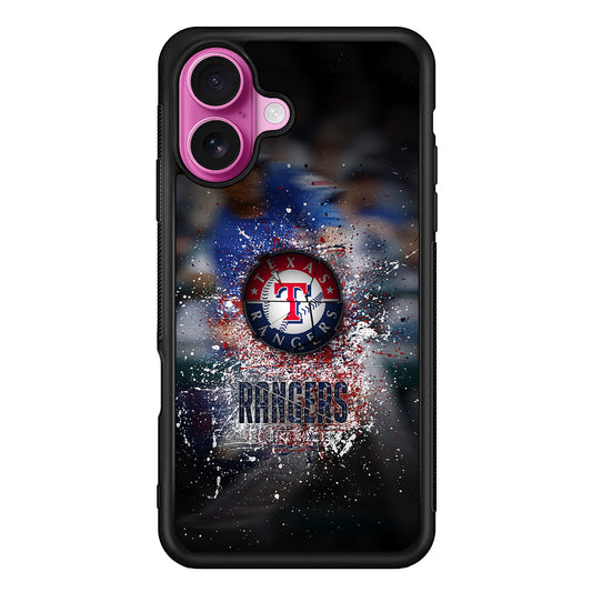 Texas Rangers Logo iPhone 17 Case | Slim Protective Rubber Phone Cover