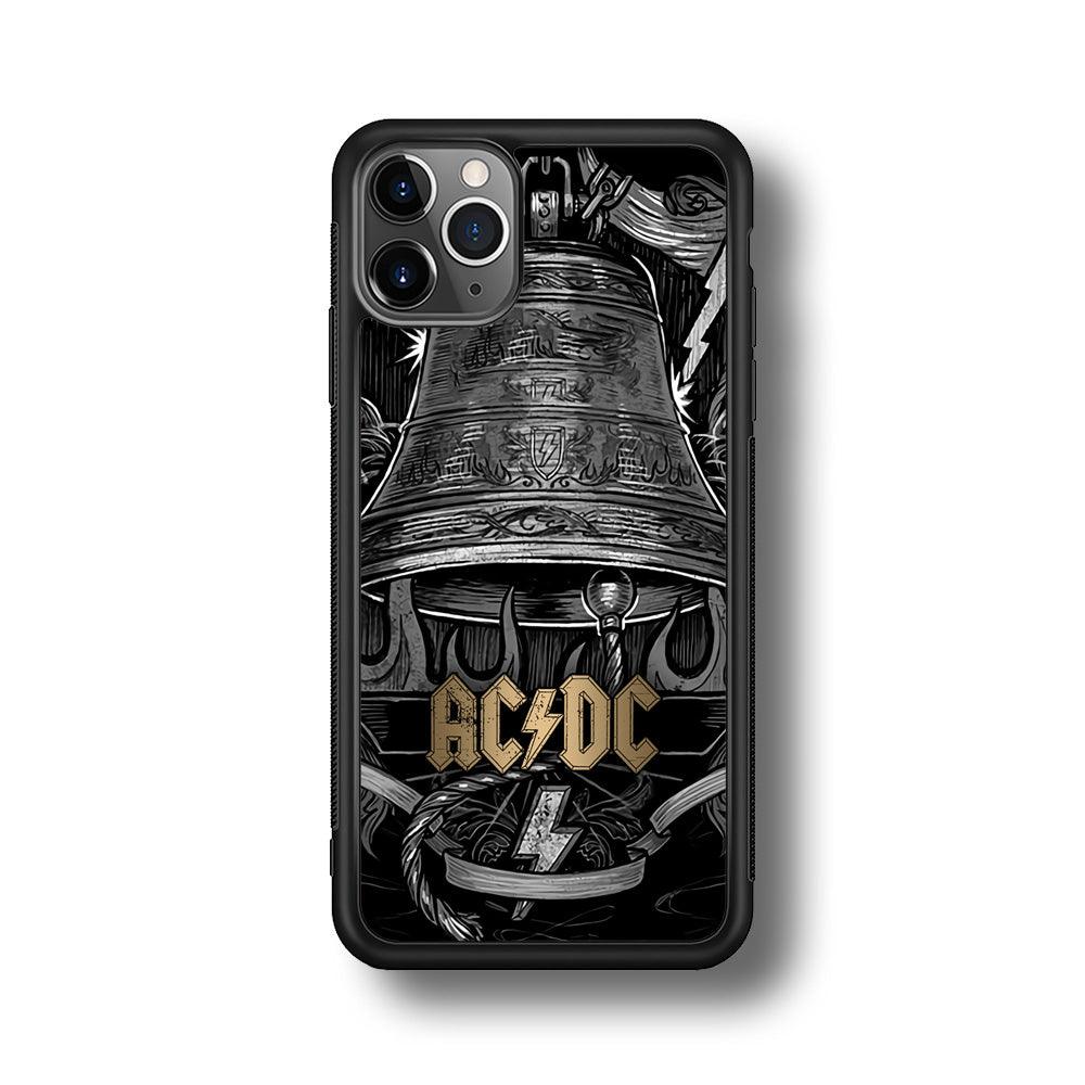 ACDC Bell of Fire iPhone 11 Pro Max Case-Rubber Black (2D Case)-Oxvistore