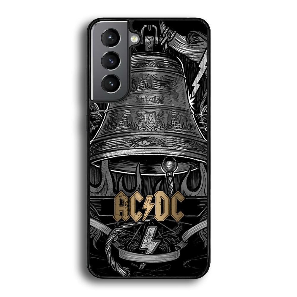 ACDC Bell of Fire Samsung Galaxy S22 Case-Rubber Black (2D Case)-Oxvistore