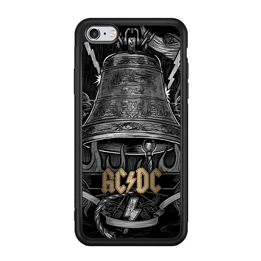 ACDC Bell of Fire iPhone 6 Plus | 6s Plus Case-Rubber Black (2D Case)-Oxvistore