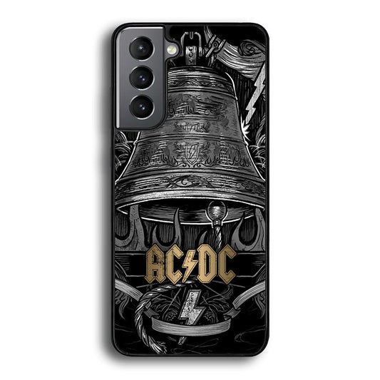 ACDC Bell of Fire Samsung Galaxy S22 Plus Case-Rubber Black (2D Case)-Oxvistore