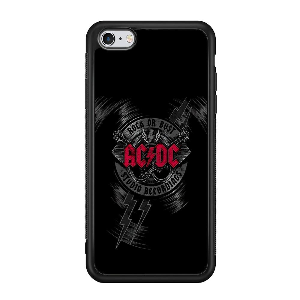 ACDC Bust The Studio iPhone 6 Plus | 6s Plus Case-Rubber Black (2D Case)-Oxvistore