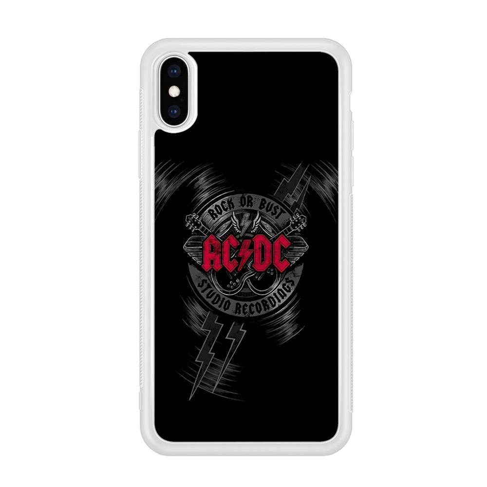 ACDC Bust The Studio iPhone X Case-Oxvistore