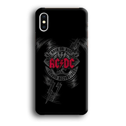 ACDC Bust The Studio iPhone X Case-Oxvistore