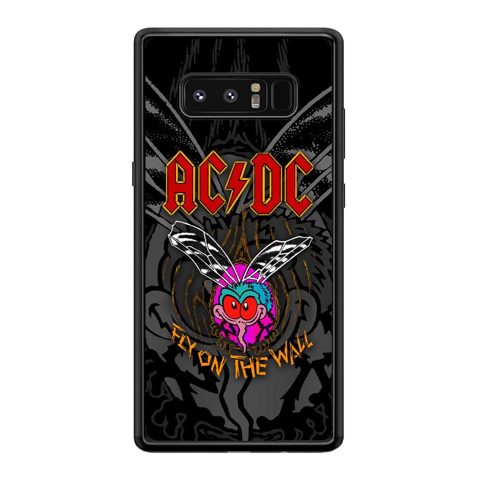 ACDC Fly on The Wall Samsung Galaxy Note 8 Case-Tempered Glass Case-Oxvistore