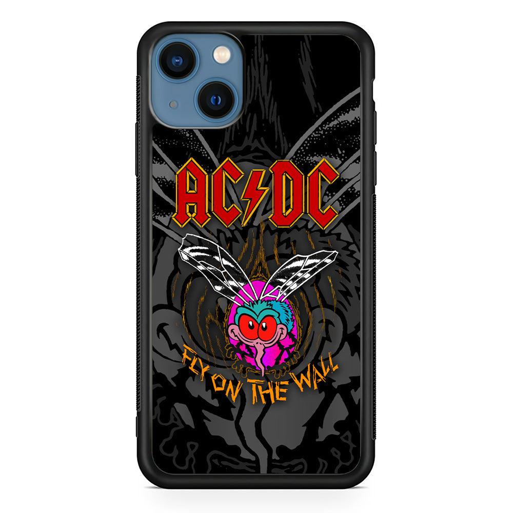 ACDC Fly on The Wall iPhone 15 Case-Tempered Glass Case-Oxvistore
