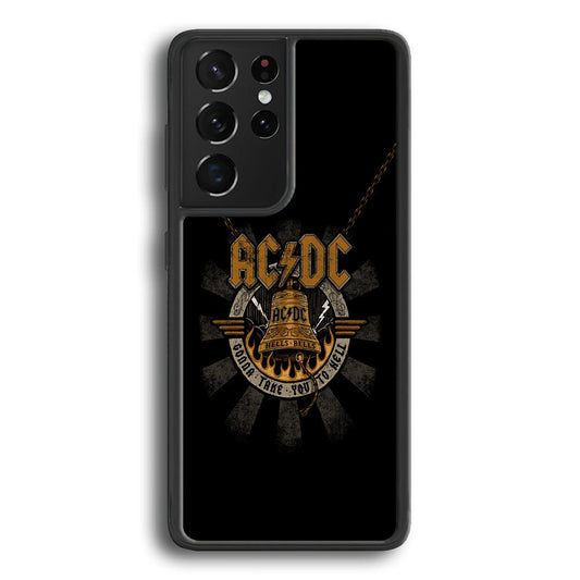 ACDC Gonna Take You Samsung Galaxy S21 Ultra Case-Rubber Black (2D Case)-Oxvistore