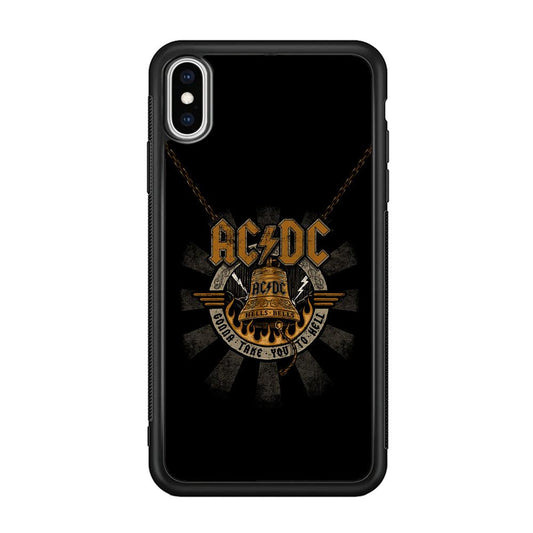 ACDC Gonna Take You iPhone Xs Max Case-Rubber Black (2D Case)-Oxvistore