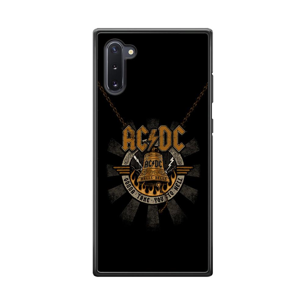 ACDC Gonna Take You Samsung Galaxy Note 10 Case-Rubber Black (2D Case)-Oxvistore