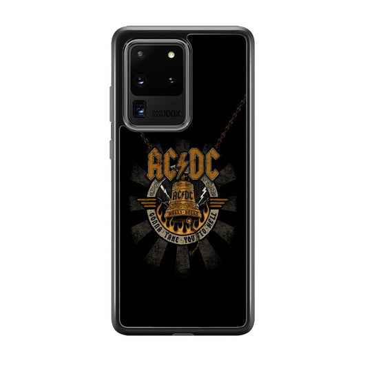 ACDC Gonna Take You Samsung Galaxy S20 Ultra Case-Rubber Black (2D Case)-Oxvistore