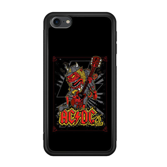 ACDC Ringing The Bell iPod Touch 6 Case-Rubber Black (2D Case)-Oxvistore