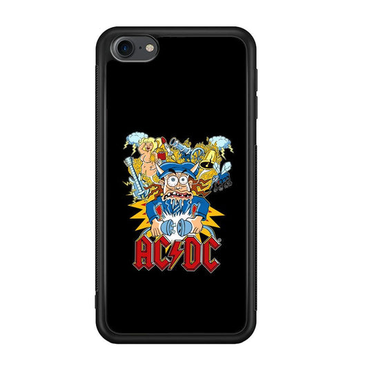 ACDC Show Time Poster iPod Touch 6 Case-Rubber Black (2D Case)-Oxvistore