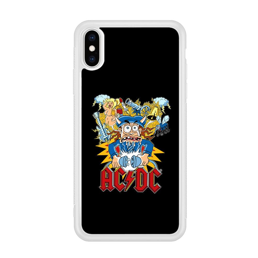 ACDC Show Time Poster iPhone X Case-Oxvistore