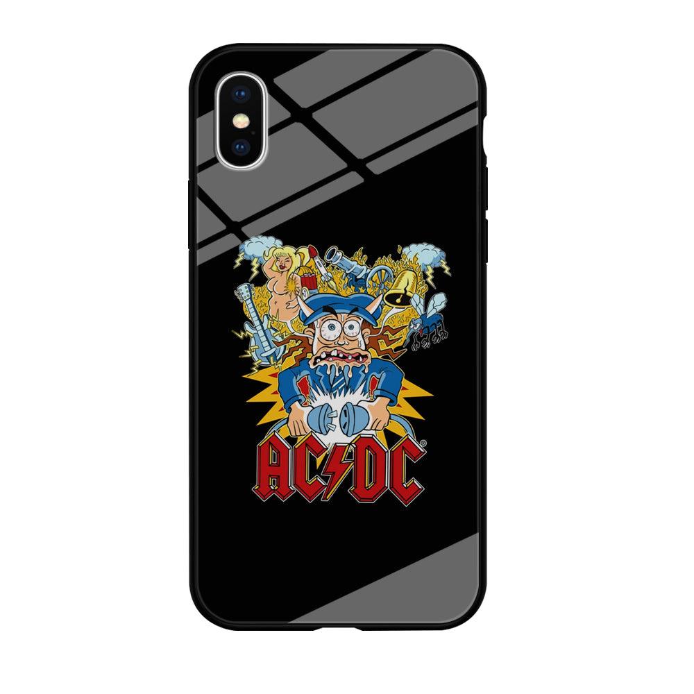 ACDC Show Time Poster iPhone X Case-Oxvistore