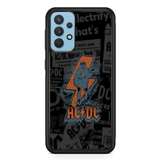 ACDC Silhouette of Angus Young Samsung Galaxy A32 Case-Oxvistore