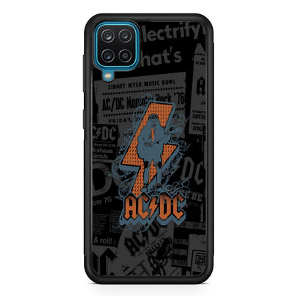 ACDC Silhouette of Angus Young Samsung Galaxy A12 Case-Oxvistore