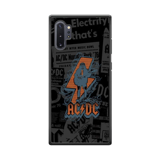 ACDC Silhouette of Angus Young Samsung Galaxy Note 10 Plus Case-Oxvistore