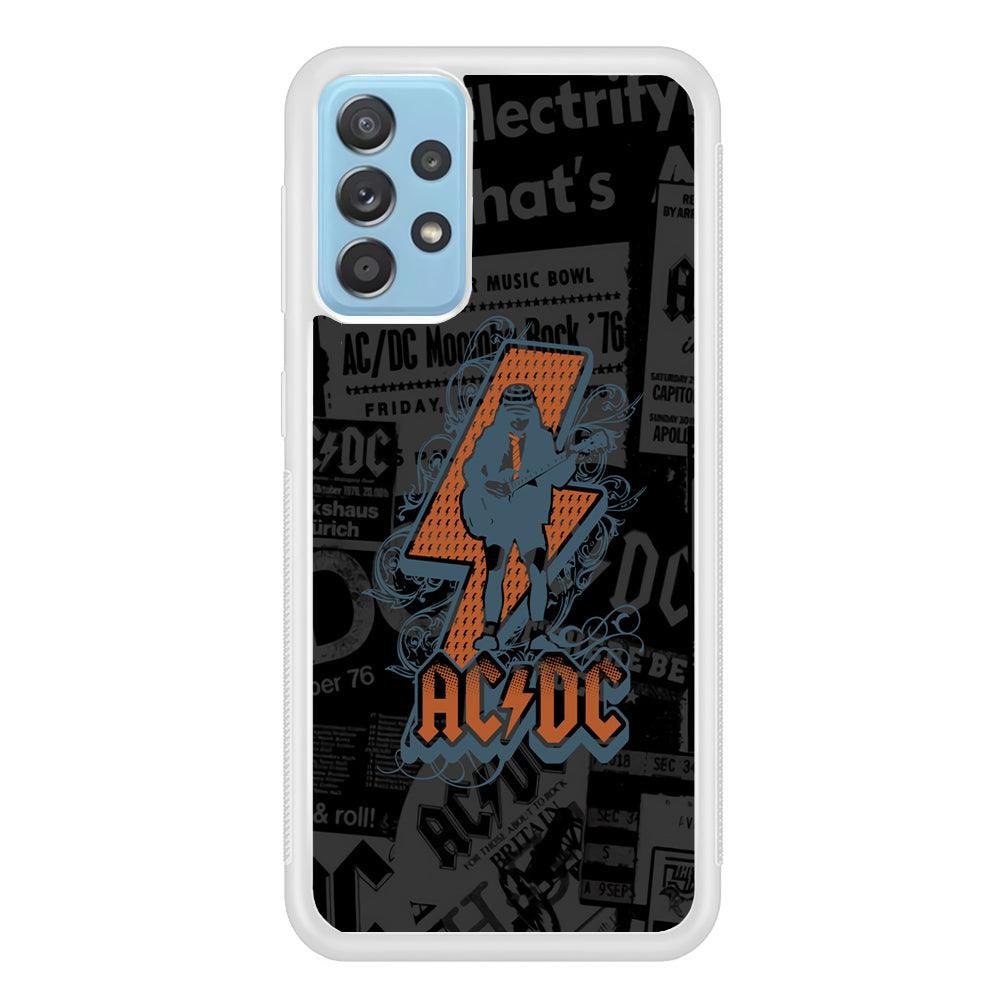 ACDC Silhouette of Angus Young Samsung Galaxy A72 Case-Oxvistore