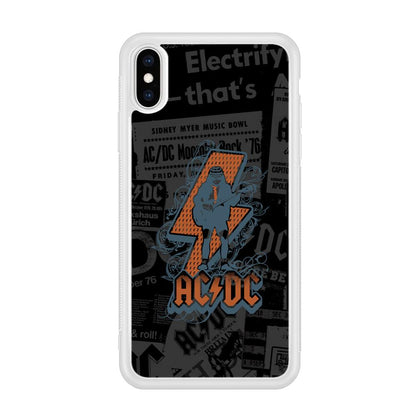 ACDC Silhouette of Angus Young iPhone X Case-Oxvistore