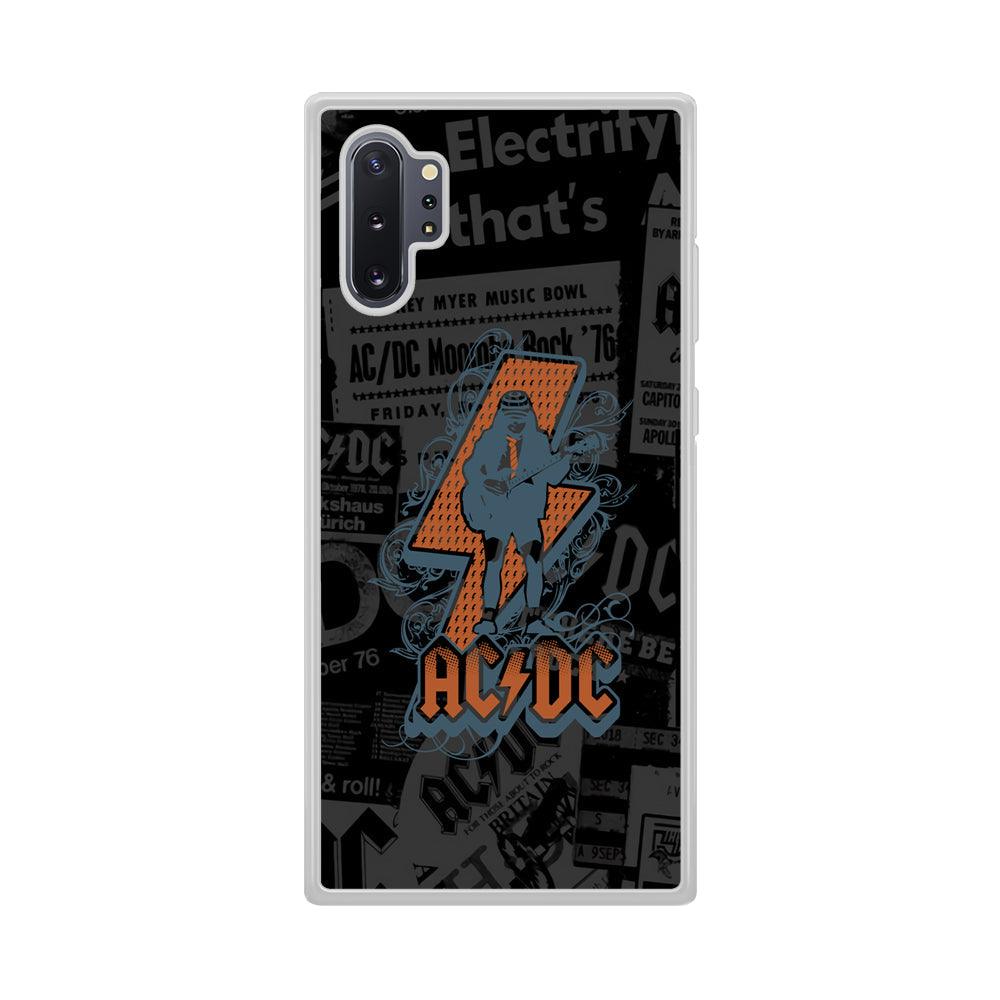 ACDC Silhouette of Angus Young Samsung Galaxy Note 10 Plus Case-Oxvistore