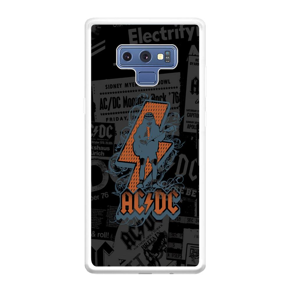 ACDC Silhouette of Angus Young Samsung Galaxy Note 9 Case-Oxvistore