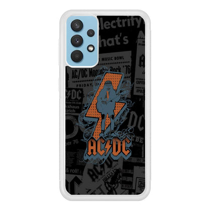 ACDC Silhouette of Angus Young Samsung Galaxy A32 Case-Oxvistore