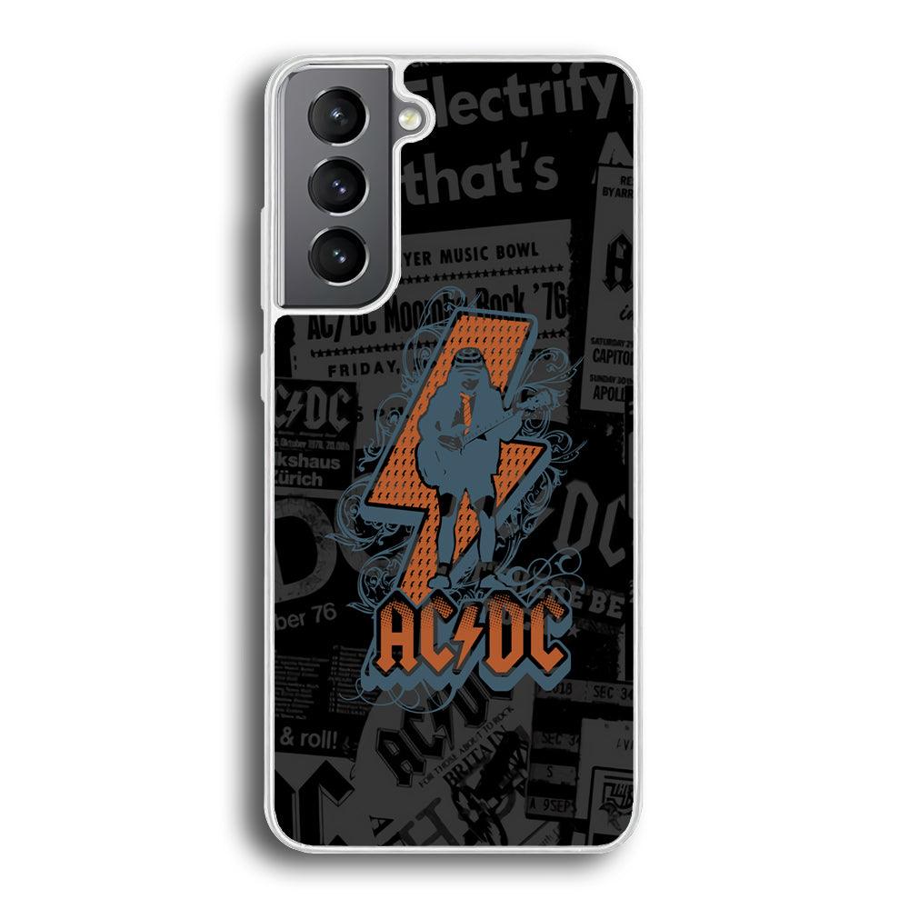 ACDC Silhouette of Angus Young Samsung Galaxy S21 Plus Case-Oxvistore