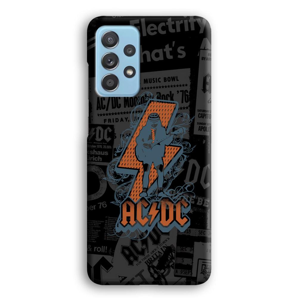 ACDC Silhouette of Angus Young Samsung Galaxy A72 Case-Oxvistore