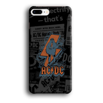 ACDC Silhouette of Angus Young iPhone 8 Plus Case-Oxvistore