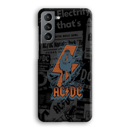 ACDC Silhouette of Angus Young Samsung Galaxy S21 Case-Oxvistore