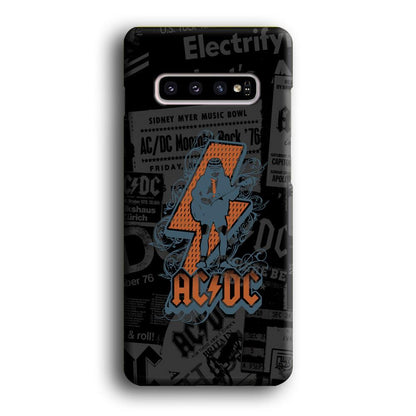 ACDC Silhouette of Angus Young Samsung Galaxy S10 Plus Case-Oxvistore