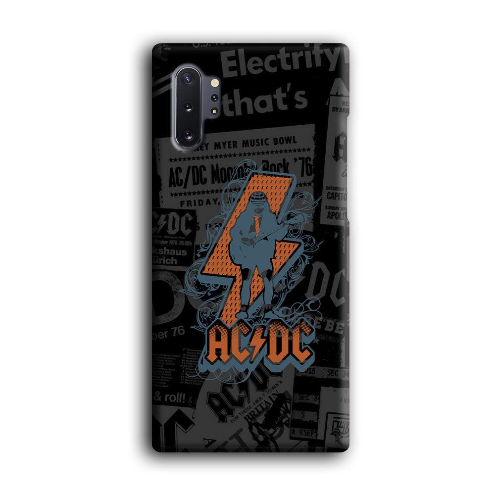 ACDC Silhouette of Angus Young Samsung Galaxy Note 10 Plus Case-Oxvistore