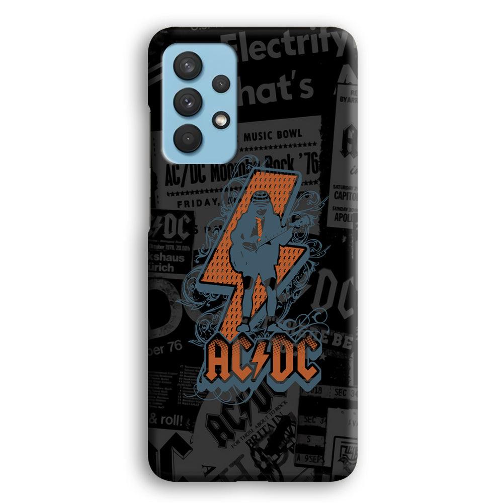 ACDC Silhouette of Angus Young Samsung Galaxy A32 Case-Oxvistore