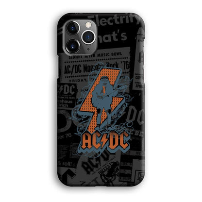 ACDC Silhouette of Angus Young iPhone 12 Pro Max Case-Oxvistore