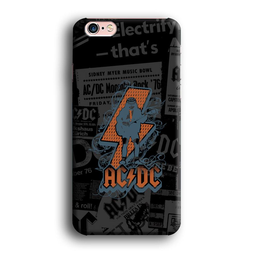 ACDC Silhouette of Angus Young iPhone 6 Plus | 6s Plus Case-Oxvistore